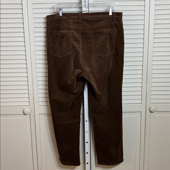 Eileen Fisher Organic Cotton Stretch Corduroy Straight Pants Large - Picture 10 of 14